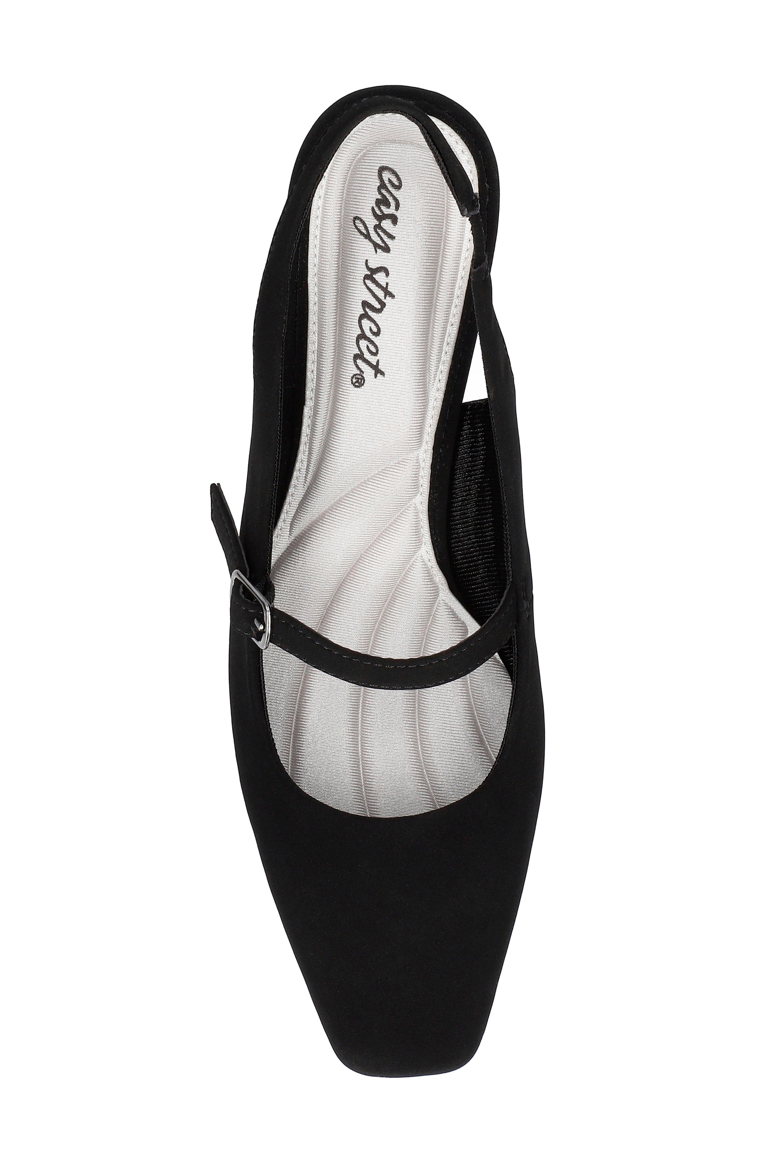EASY STREET Cameo Slingback Mary Jane Pump, Alternate, color, Black Lamy