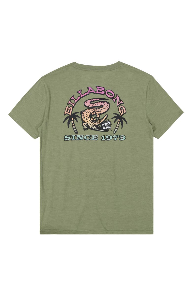 Billabong Kids' Alligator Attack Cotton Graphic T-Shirt, Alternate, color, 