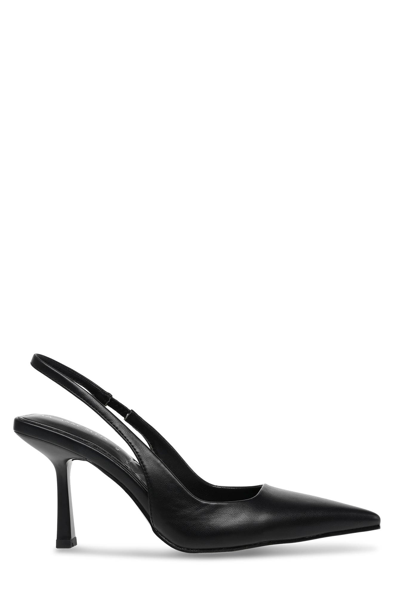 Anne Klein Indianna Slingback Pump, Alternate, color, Black Fabric