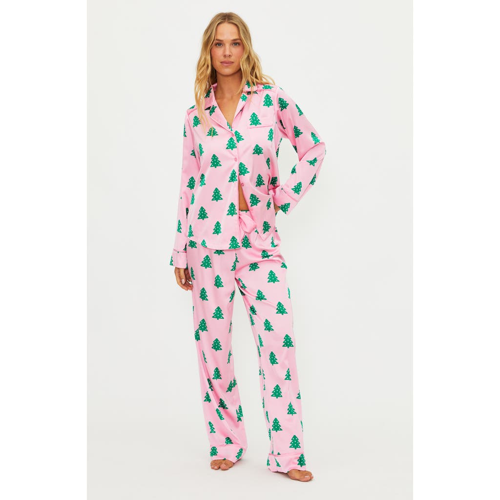 Beach Riot Livy & Connie Pajamas In Pink