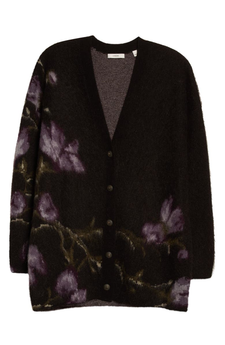 Vince Orchid Jacquard Cardigan, Alternate, color, 
