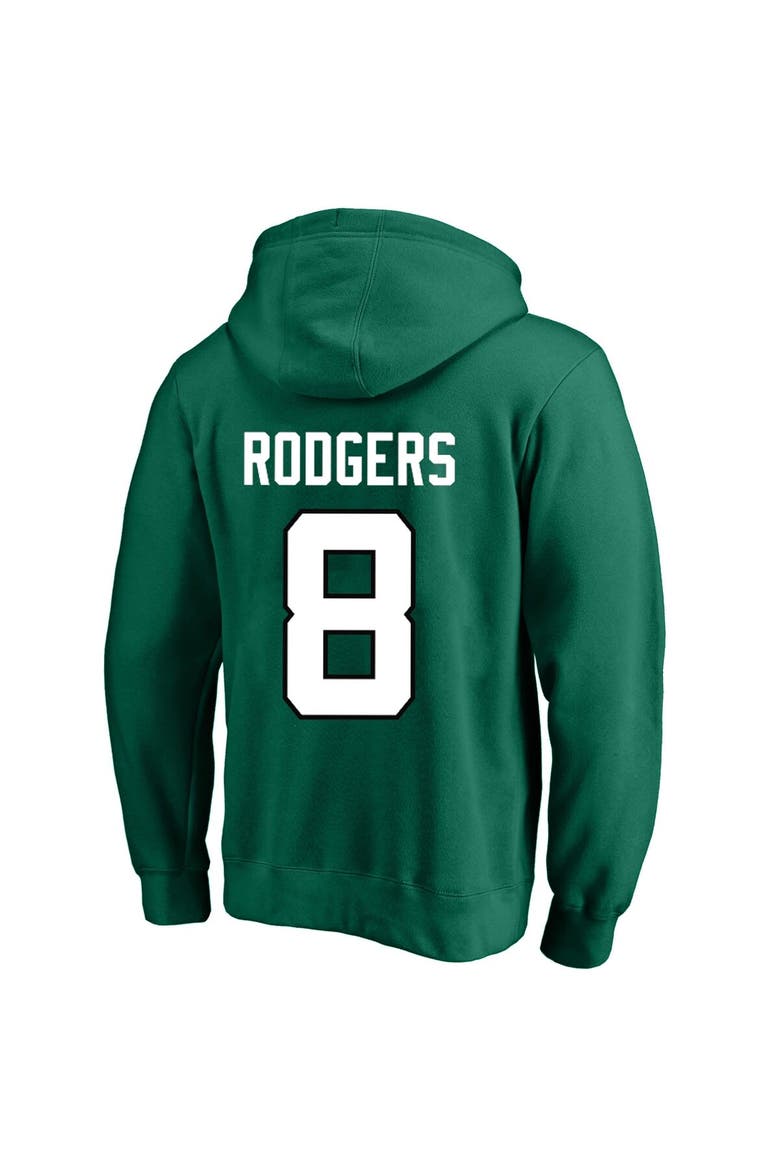 Men's Fanatics Branded Aaron Rodgers Green New York Jets Big & Tall Fleece Name & Number Pullover Hoodie, Alternate, color, Green