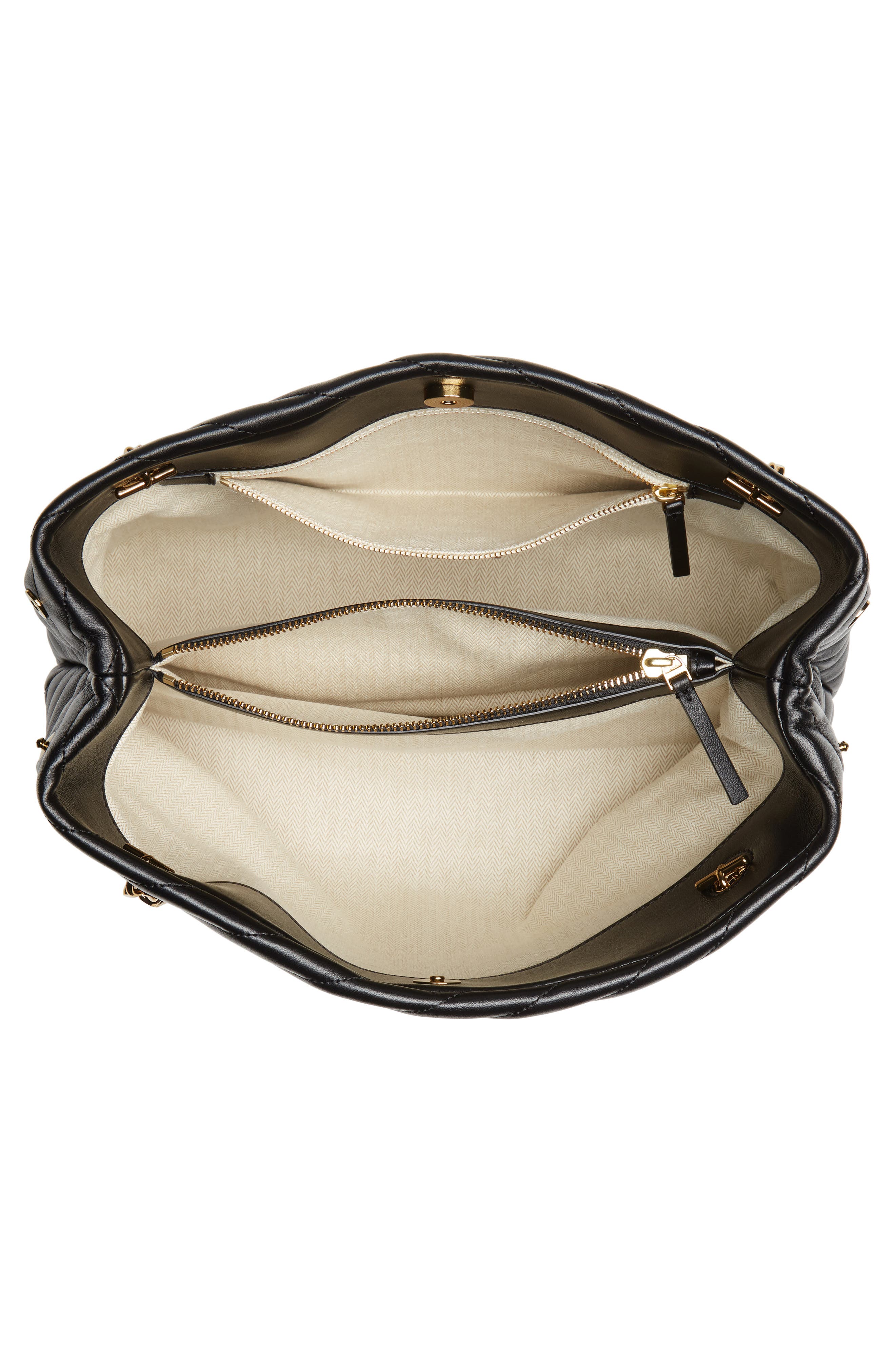 Tory Burch Kira Chevron Quilted Leather Tote, Alternate, color, 