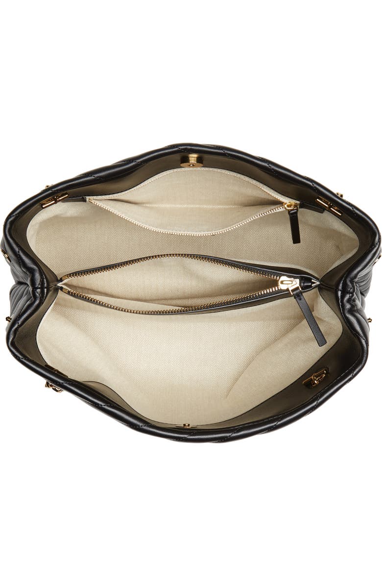 Tory Burch Kira Chevron Quilted Leather Tote, Alternate, color,