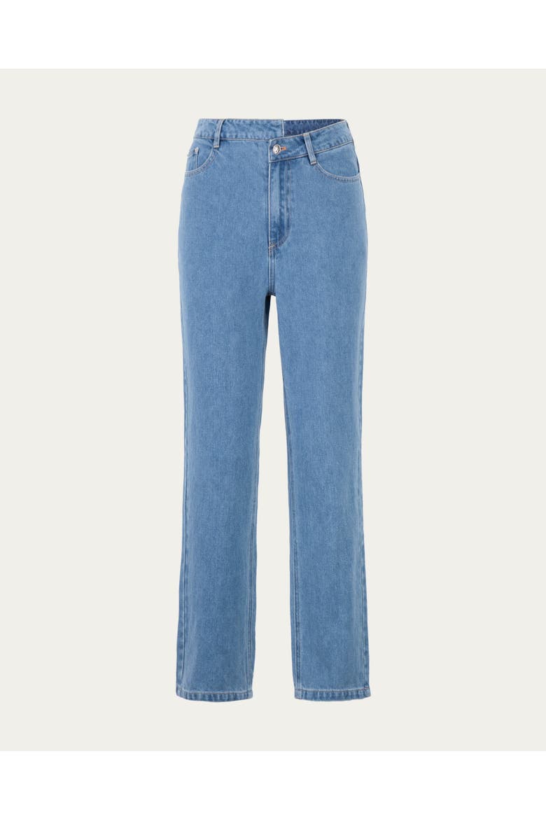 Denim Atelier Crossover Jeans, Main, color, Light Blue Denim