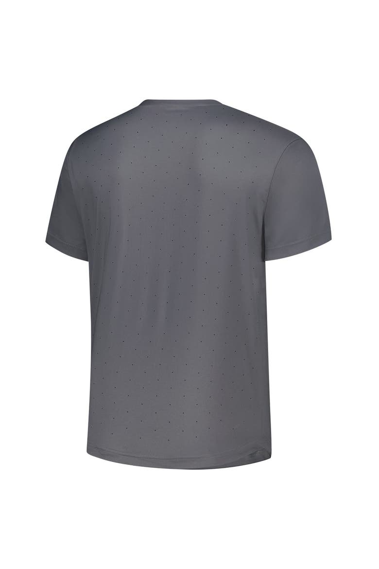 Men's adidas  Gray Indiana Hoosiers Dugout Coaches Adizero Notch Neck Pullover Top, Alternate, color, Gray