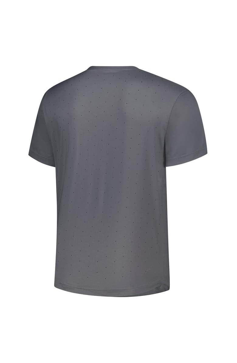 adidas Men's adidas  Gray Indiana Hoosiers Dugout Coaches Adizero Notch Neck Pullover Top, Alternate, color, Gray