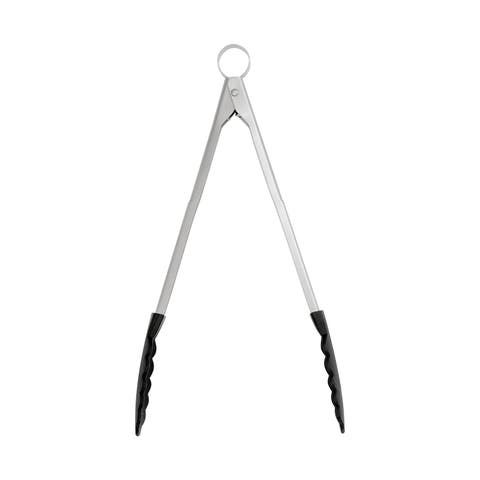 12 Inch Nonstick Nylon Locking Tongs