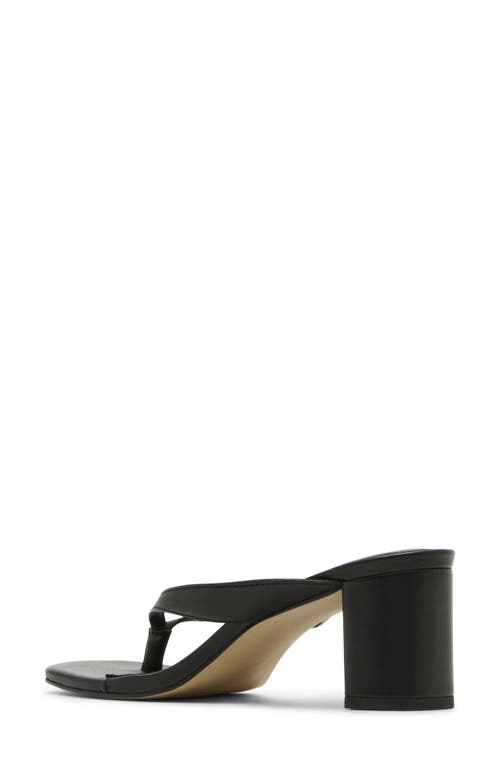 Steve Madden Dodie Block Heel Sandal In Black Leather