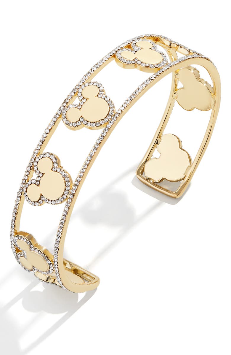 BaubleBar x Disney Pavé Cuff Bracelet, Main, color,
