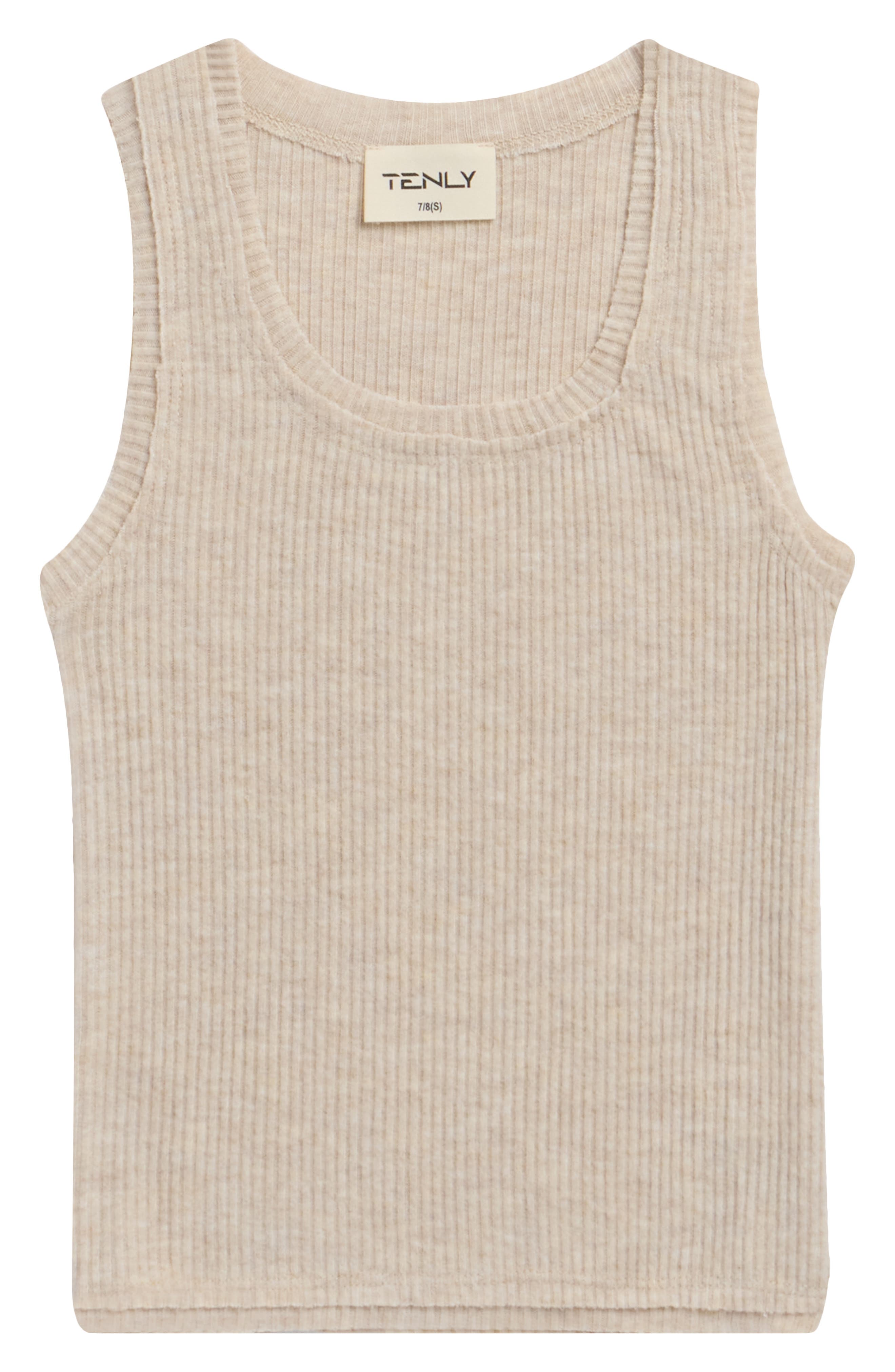 Tenly Kids' Hacci Rib Tank In Neutral