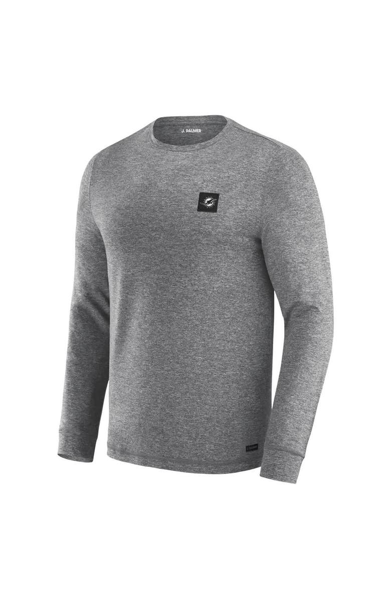 J. Palmer Men's J. Palmer Black Miami Dolphins Four Down Long Sleeve T-Shirt, Alternate, color, Black
