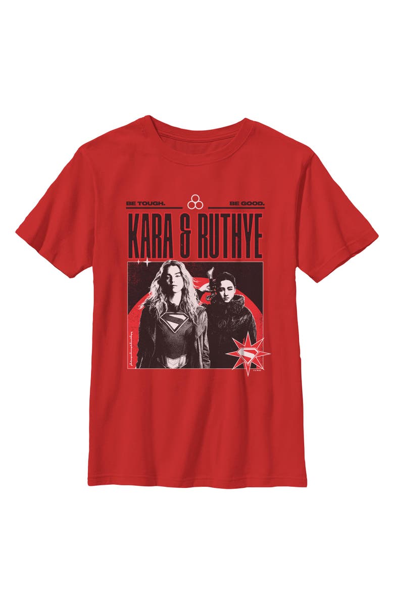Supergirl Boy's Supergirl Kara and Ruthye  Graphic T-Shirt, Main, color, Red