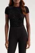 PAIGE Eisa Leopard Velvet Burnout T-Shirt