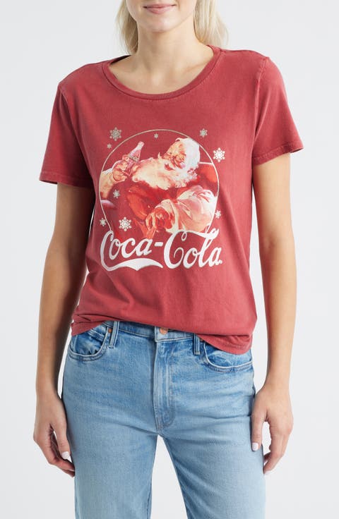 Coca-Cola® Santa Claus Cotton Graphic T-Shirt