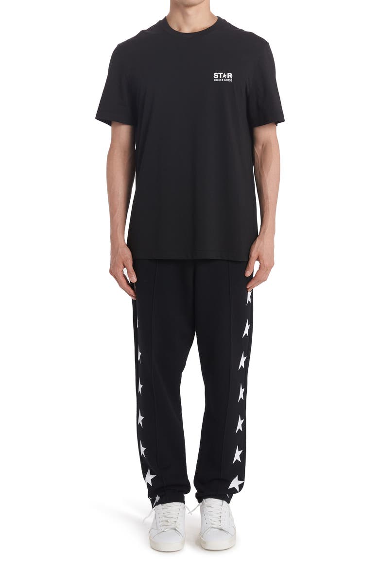 Star Logo Graphic Cotton Tee, Alternate, color, BLACK/ WHITE