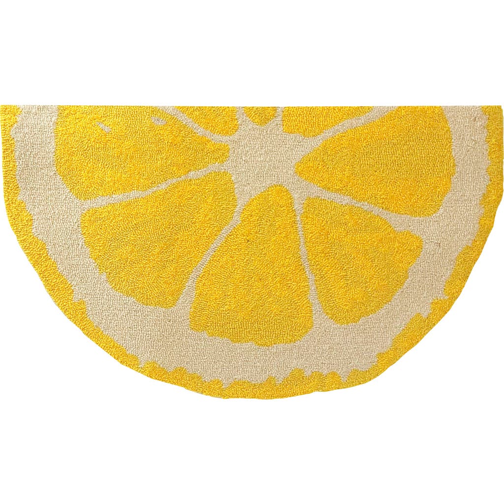R16 Home Lemon Slice Doormat In Yellow White