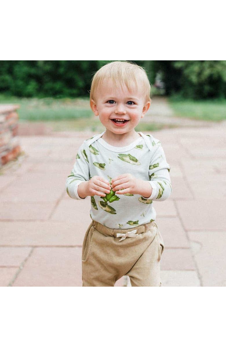 Milkbarn Long Sleeve One Piece, Alternate, color, Bumblebee