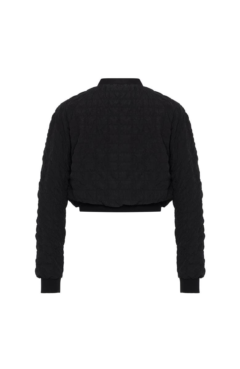 THEO The Label Calypso Plaid Bomber, Alternate, color, Black