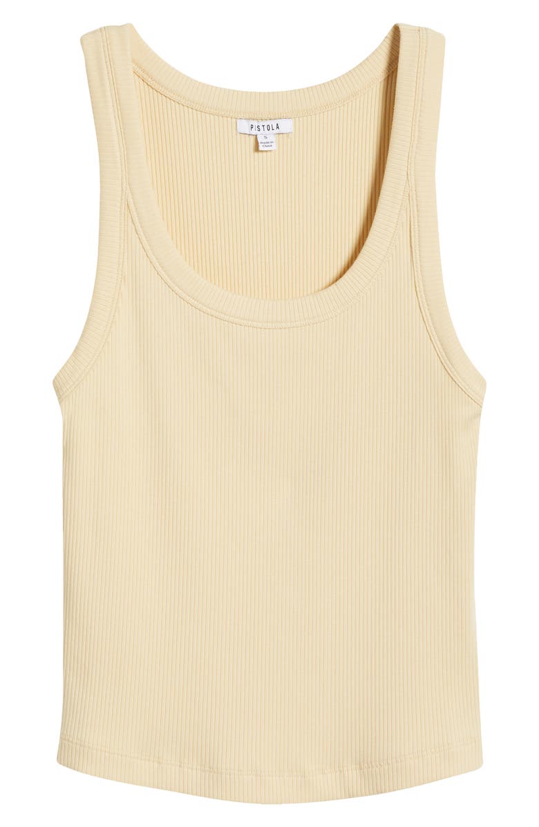 Pistola Christy Rib Tank, Alternate, color, Custard Yellow