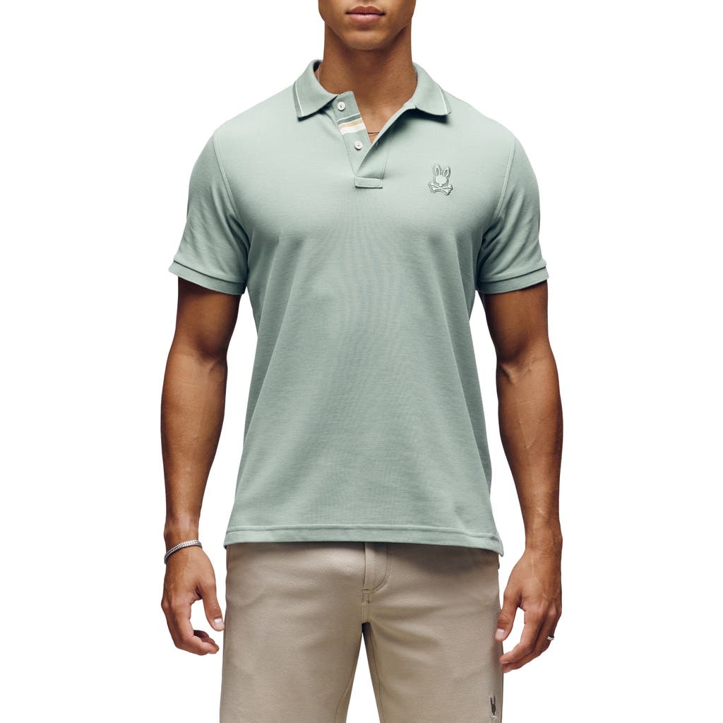 Psycho Bunny Fenley Piqué Polo In Green