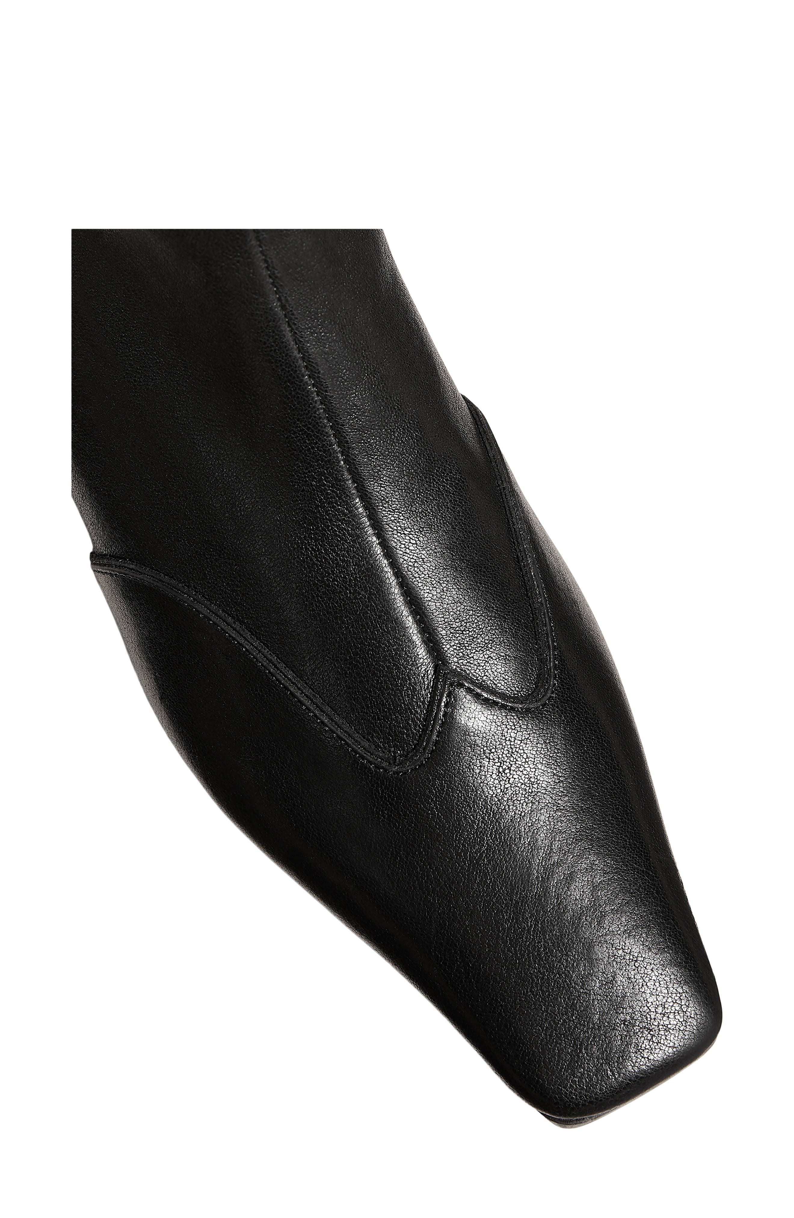 Khaite Nevada Square Toe Bootie, Alternate, color, Black