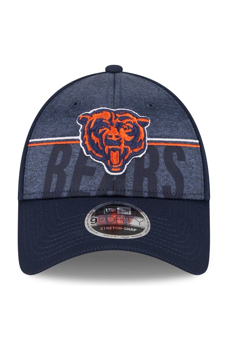 Men's New Era Navy Chicago Bears 2023 NFL Training Camp Primary Logo 9FORTY Adjustable Hat, Alternate, color, Navy