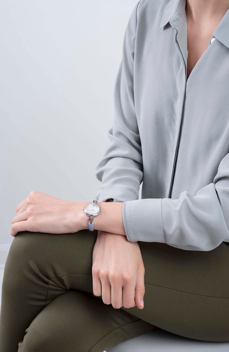 Furla Bangle Leather Strap Watch, 28mm, Alternate, color, 