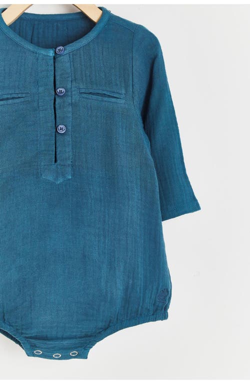 Babycottons Bodysuit Mao Paradise For Infant In Blue