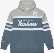 Mitchell & Ness Men's Mitchell & Ness  Gray New York Yankees Cooperstown Collection Thunderstorm Head Coach Hoodie