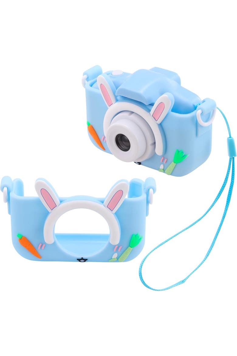 Digital Camera Bunny Rubberized Drop Protection Case, Alternate, color, Blue