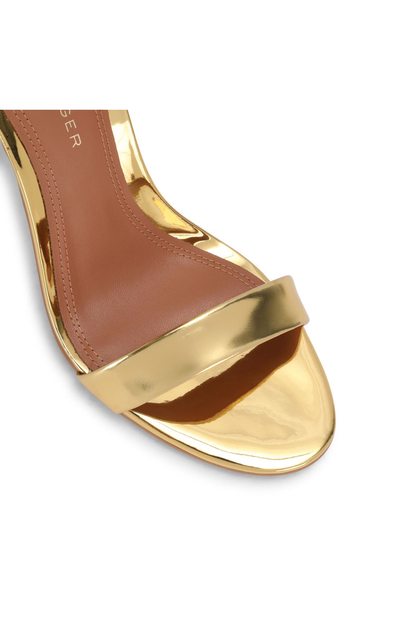 Bank Ankle Strap Sandal, Alternate, color, GOLD