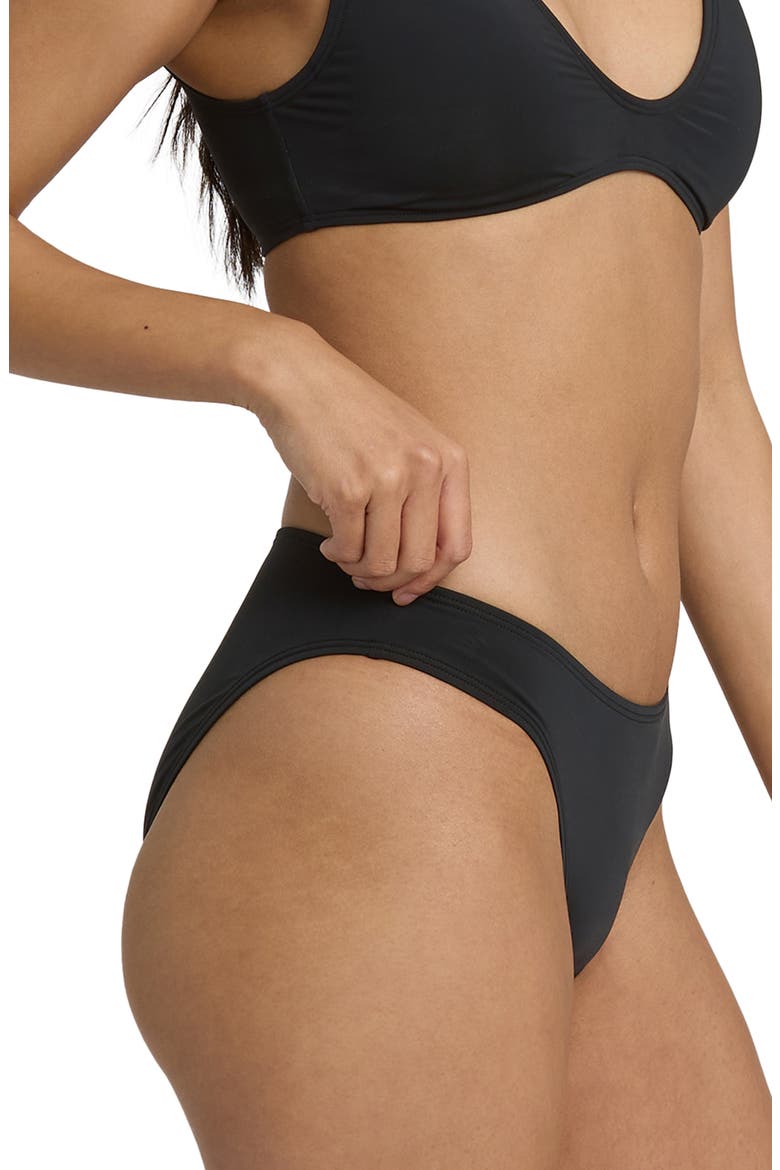Sol Searcher Lowrider Bikini Bottoms, Alternate, color, BLACK PEBBLE