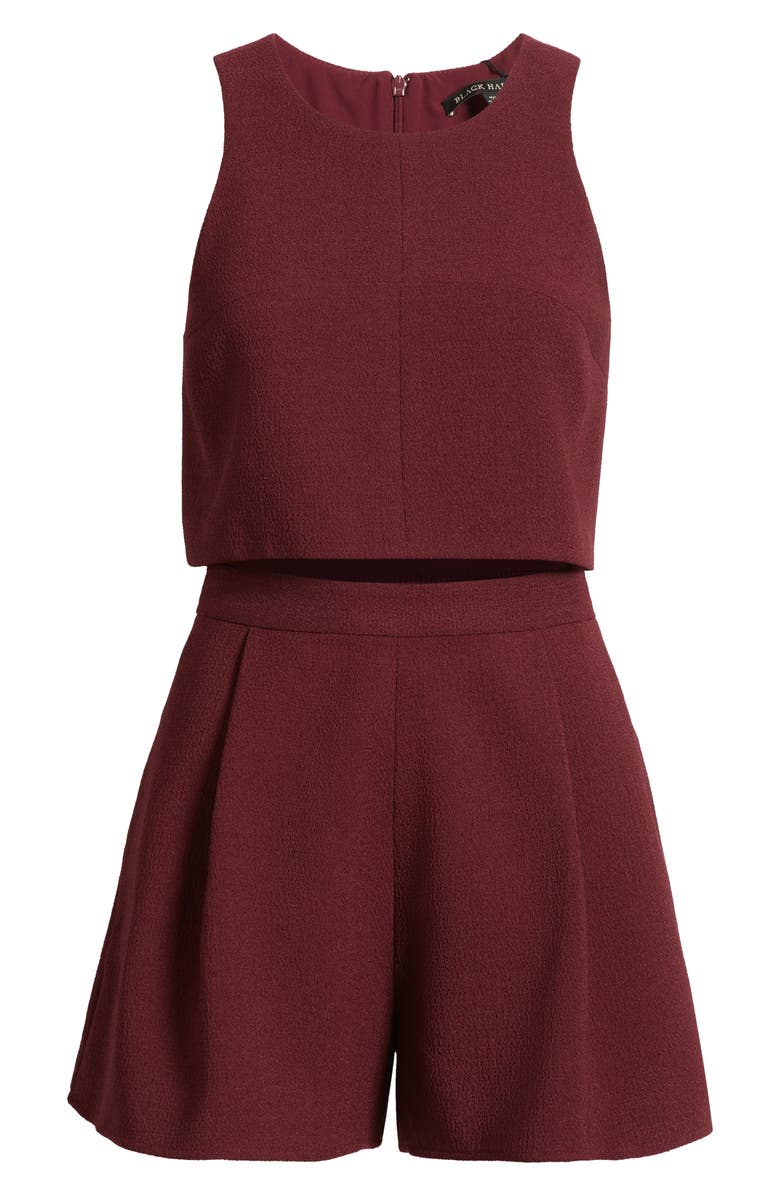 Black Halo Sanibel Crop Top & High Waist Shorts Set, Alternate, color, Heroine