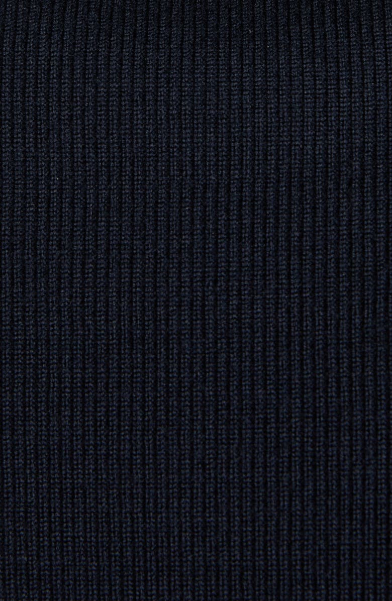 TOM FORD Mixed Media Zip Cardigan, Alternate, color, Hb901 Dark Midnight Blue