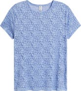 BP. Short Sleeve Stretch Lace Top