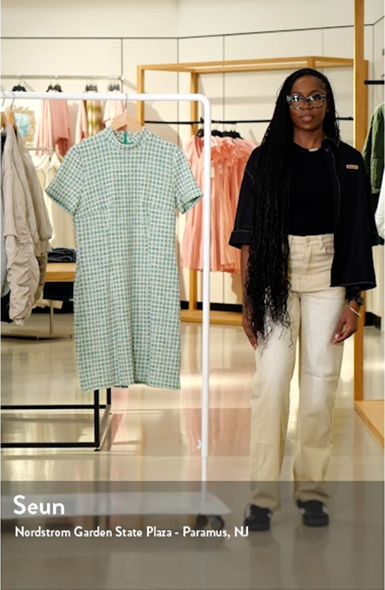 Short Sleeve Tweed Minidress, sales video thumbnail