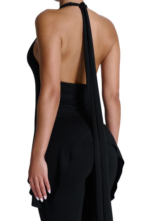Naked Wardrobe Curved Hem Halter Top