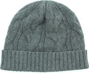 Portolano Cable Knit Cuff Cashmere Beanie