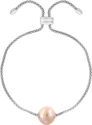 EFFY Sterling Silver Peach Freshwater Pearl Slider Bracelet