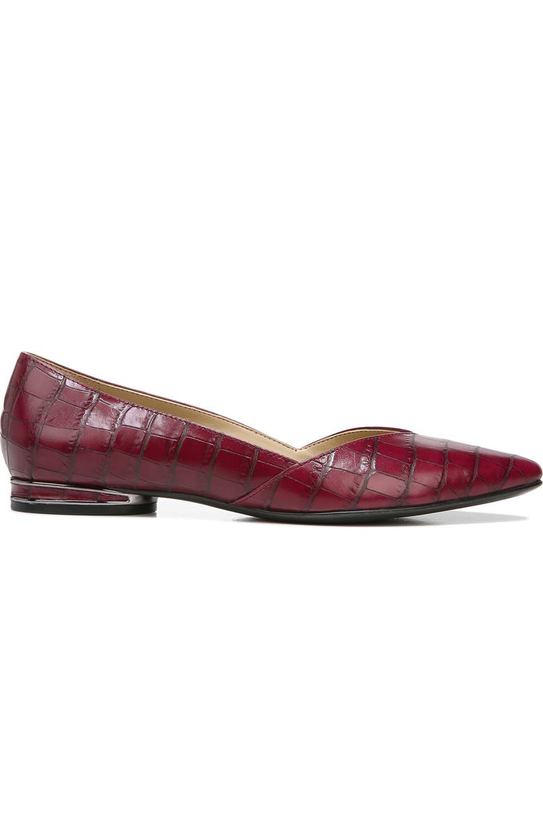 Naturalizer Havana Croc Embossed Flat, Alternate, color,