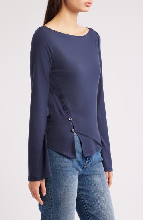 Reformation Nicola Knit Top In Blue