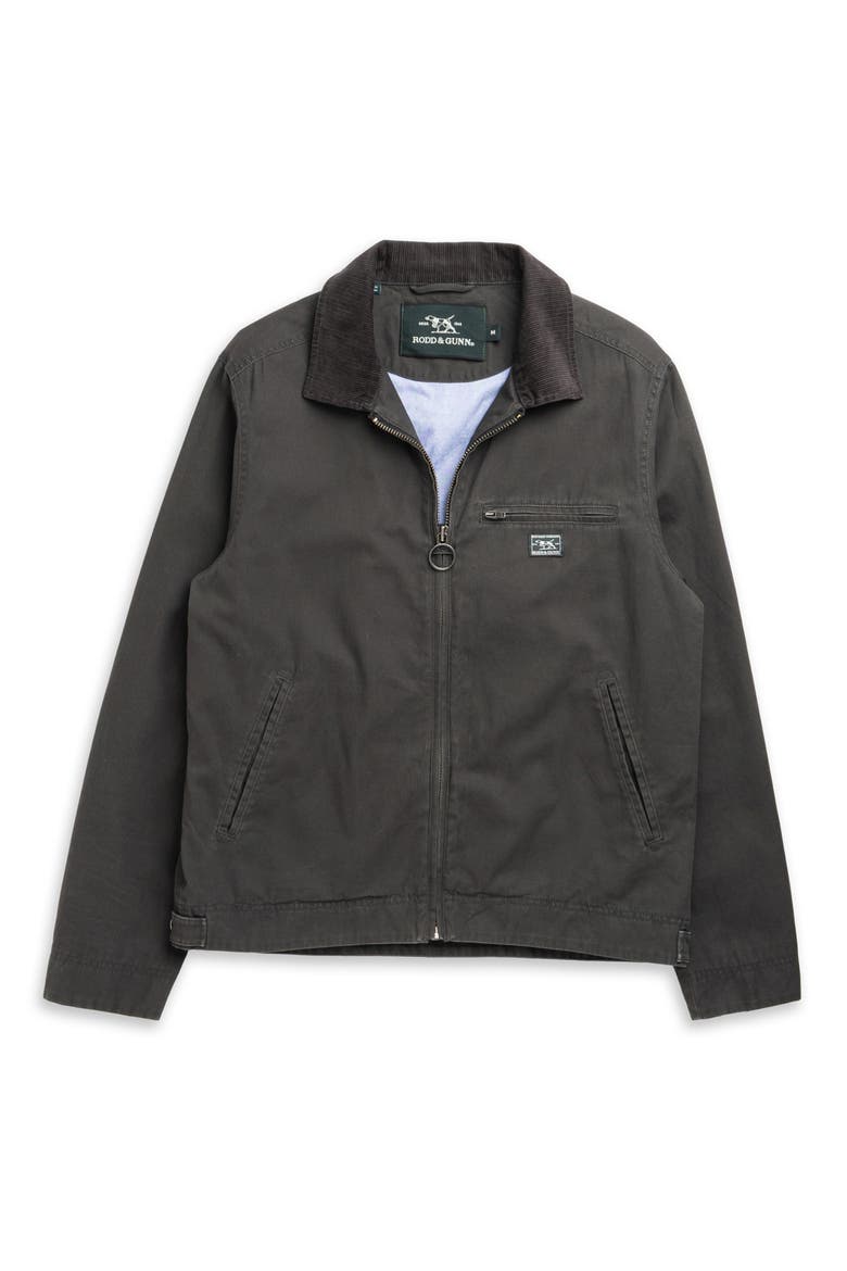 Rutherglen Harrington Cotton Jacket, Alternate, color, PEWTER