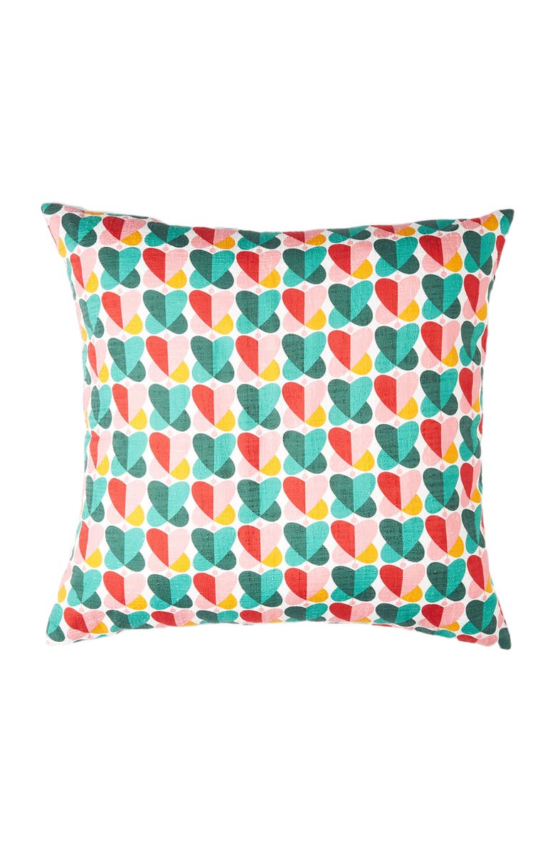 La DoubleJ Cushion (55X55) Farfalle Multicolor, Main, color, Farfalle Multicolor