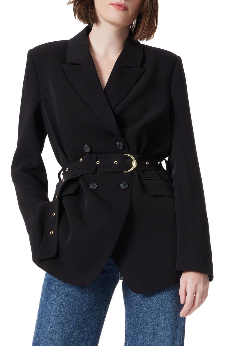 DO by Dee Ocleppo Belted Double Breasted Blazer, Main, color, 