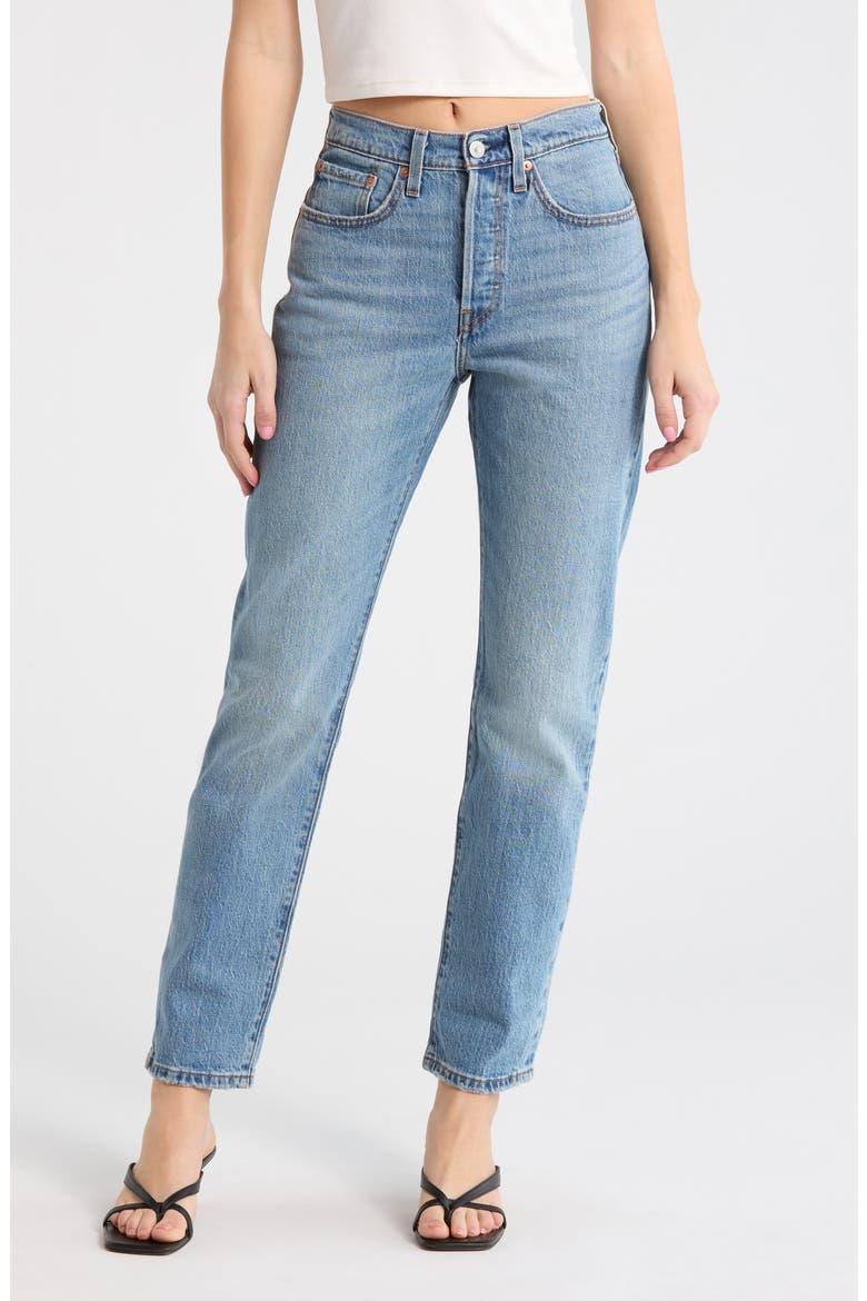 501® High Waist Straight Leg Jeans, Main, color, GRAND MAGIC