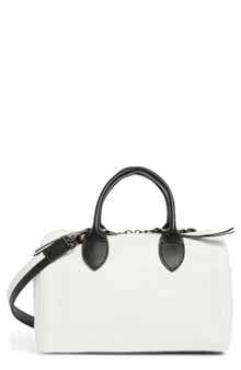 Longchamp Leather Satchel Bag
