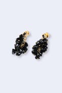Classicharms Melanie Obsidian Cascade Cluster Earrings