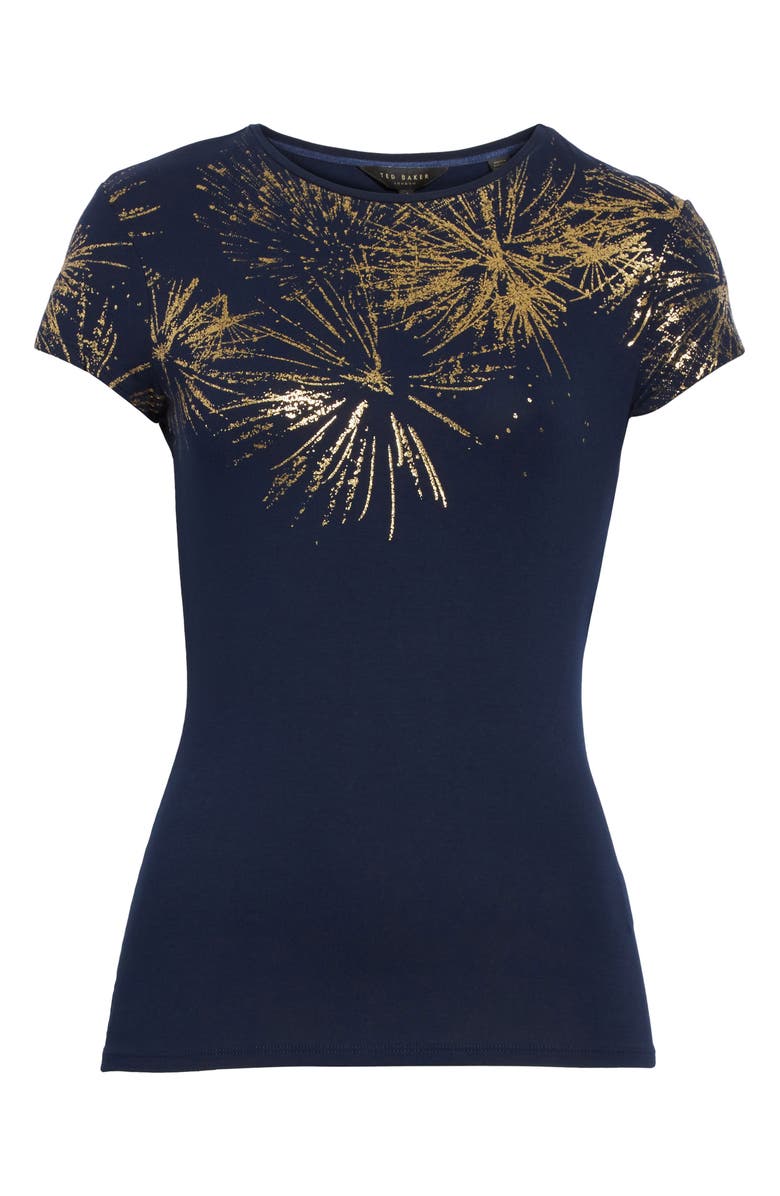 Ted Baker London Amranth Stardust Fitted Tee, Alternate, color, 