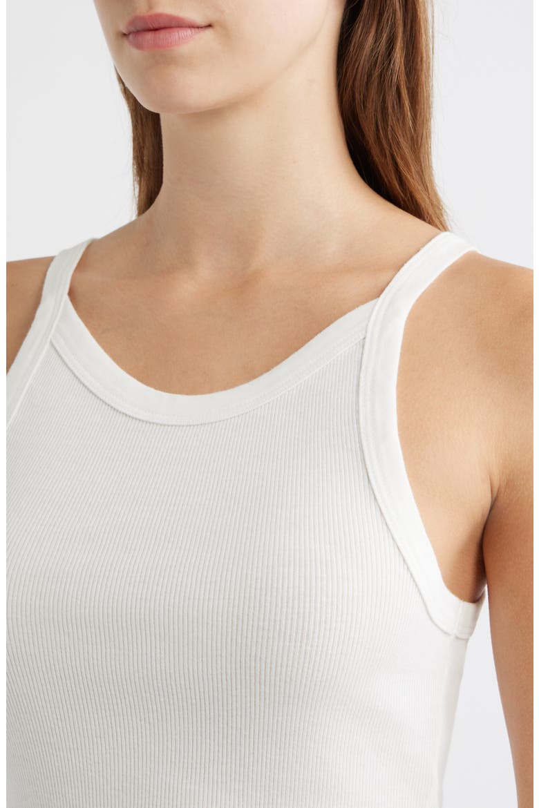 Ariel Cotton Rib Camisole, Alternate, color, WHITE